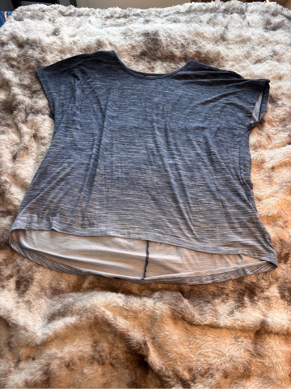 Women's Short Sleeve Relaxed blue oversized Tee